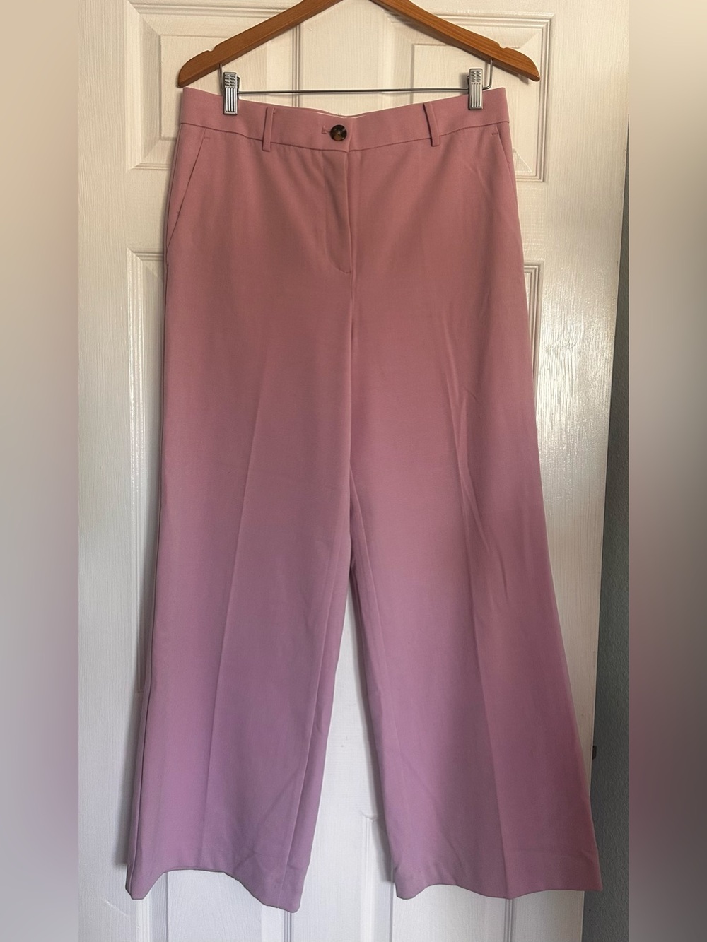 Ann Taylor Wide-Leg Women's Dress Pants in Dusty Rose